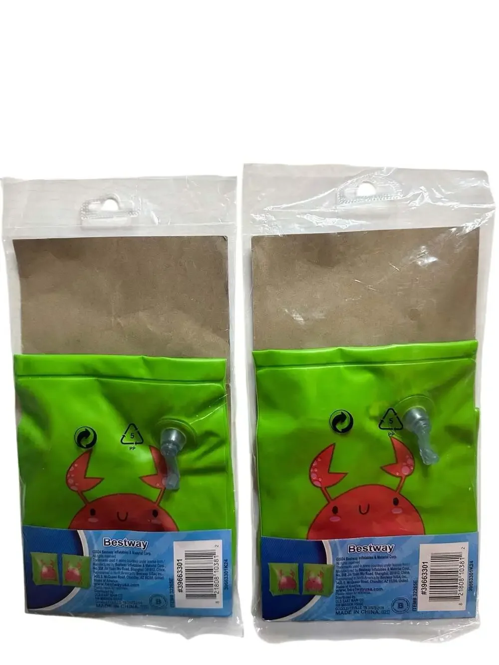 Bestway H2OGO! Inflatable Crab Swim Armbands for Kids Ages 3-6